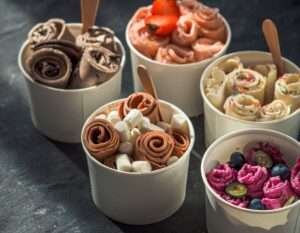 rolled ice cream